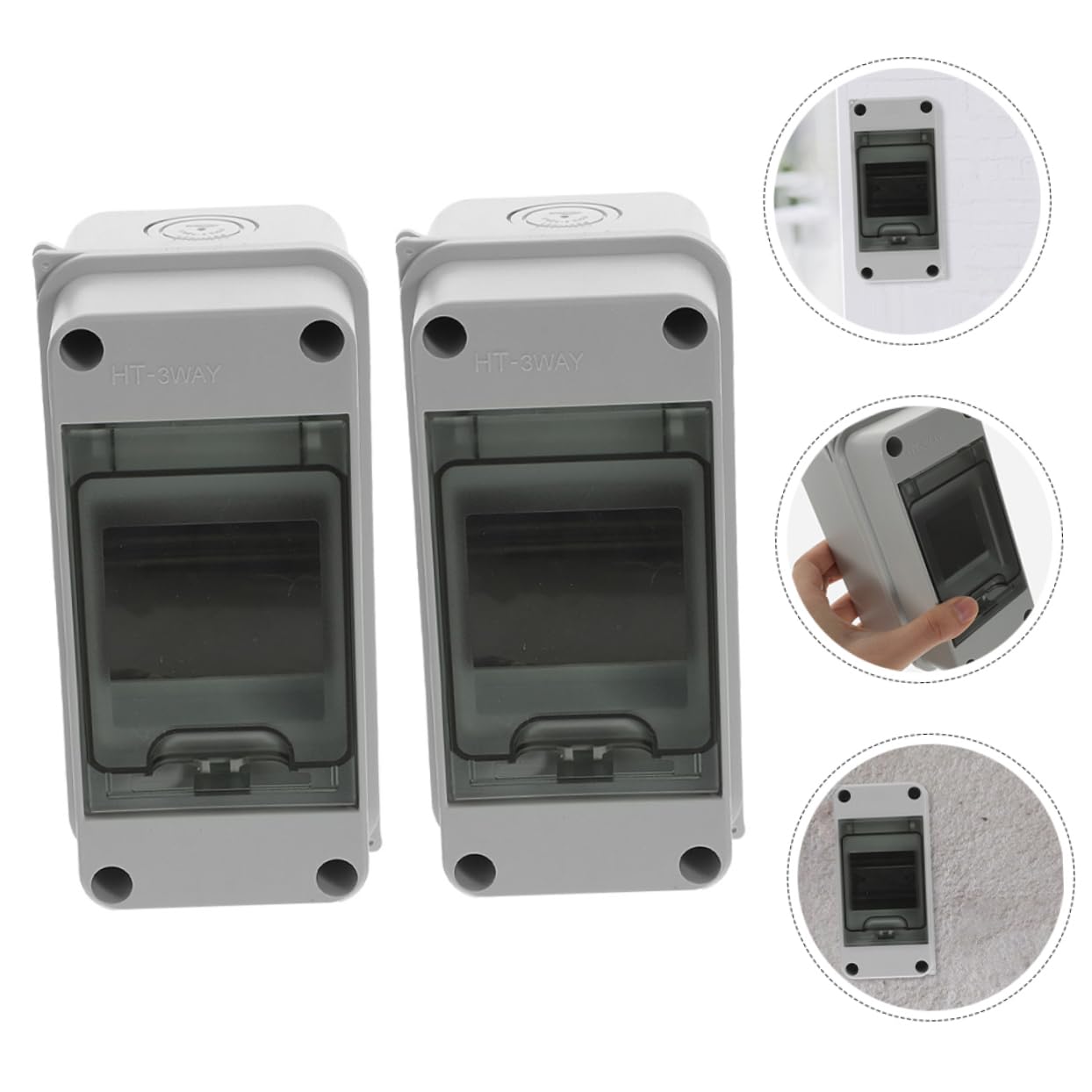Cabilock 2 series Caja De Protección De Distribución Cajas Eléctricas Resistentes A La Intemperie Cajas De Distribución De Energía Cajas Eléctricas Resistentes A La Intemperie 2 piezas*2