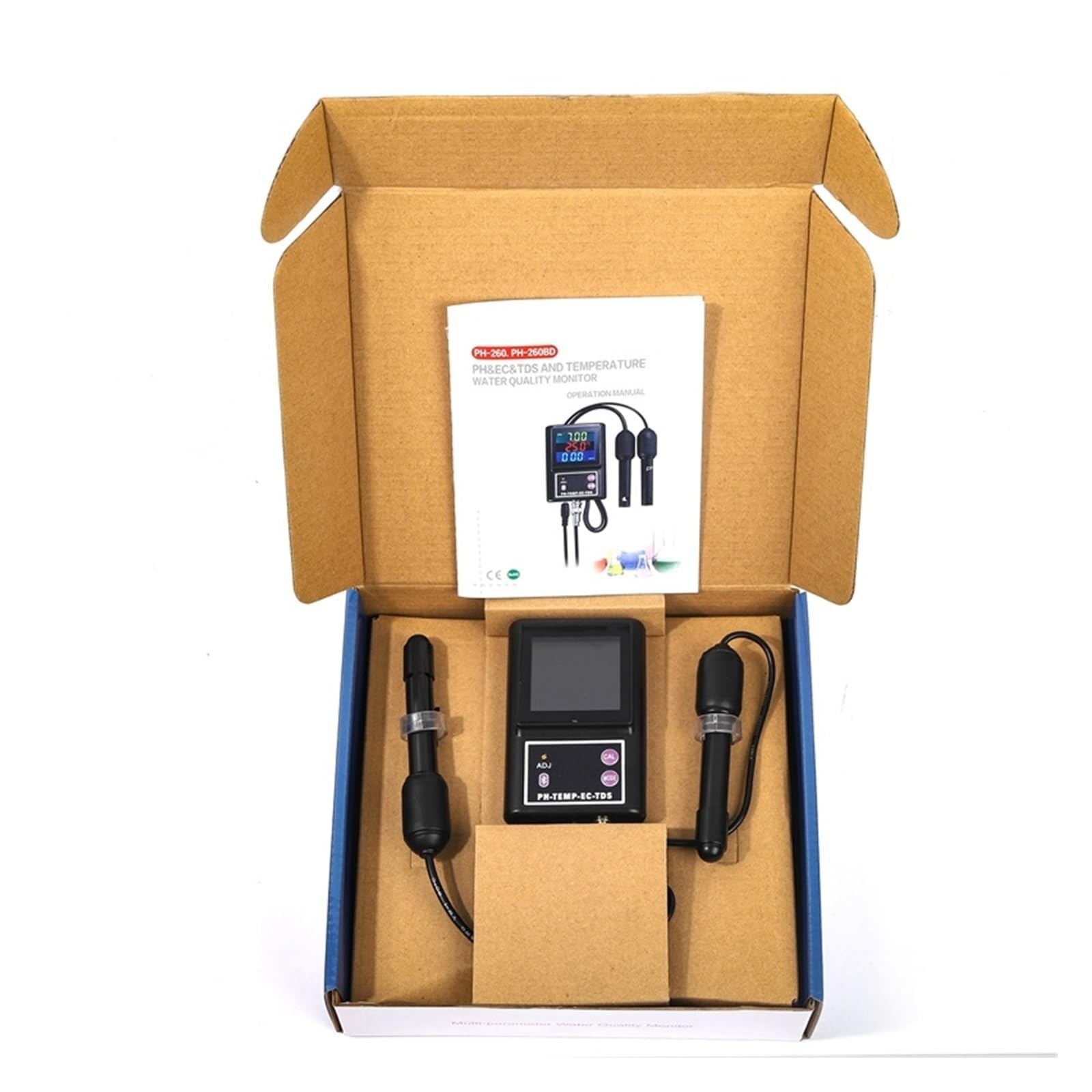 Temperaturmesser Multiparameter-Elektrode Bluetooth Pools Trinkwasser Aquarien Wasserqualitätsmonitor Genaue Messung