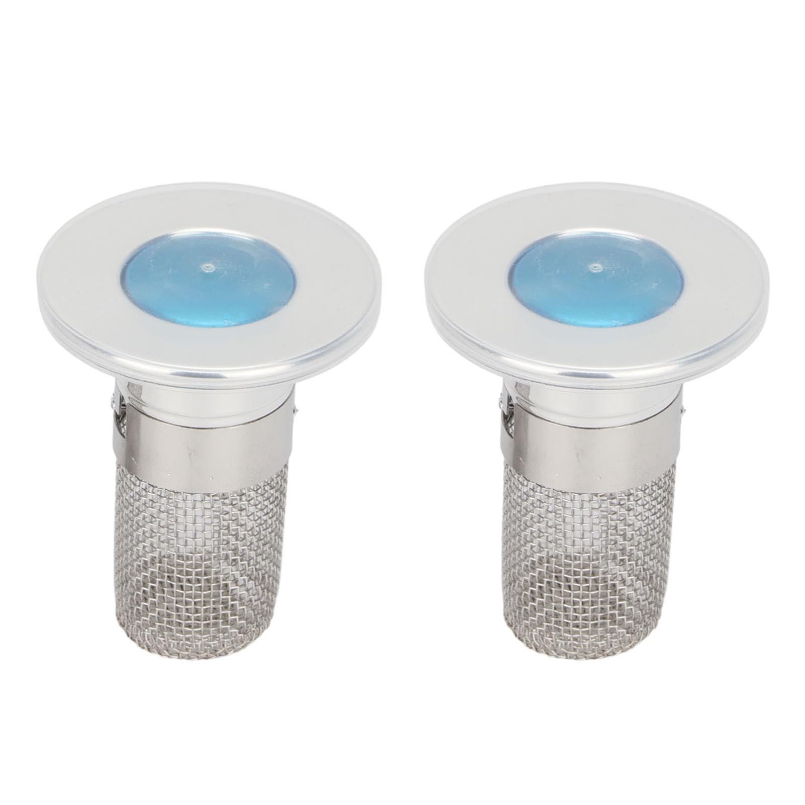 Bouchon d'évier pop-up en acier inoxydable pour lavabo et baignoire x2