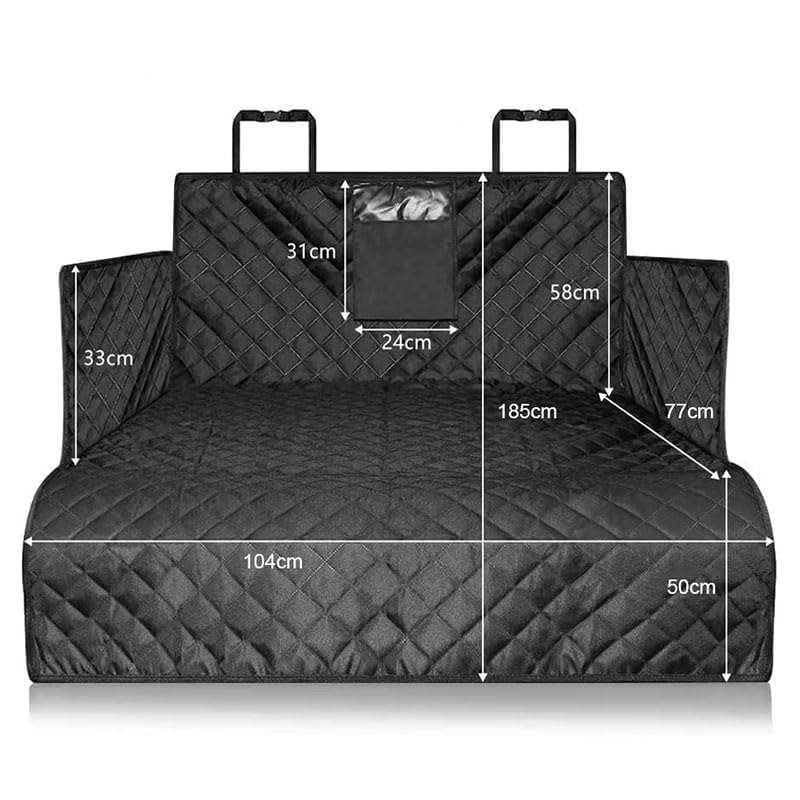 BEDPET Kofferraumschutz für Hund, für FIAT Grande Punto 2005-2009 (199) Auto Kofferraum Schondecke Hunde mit Ladekantenschutz Seitenschutz,A