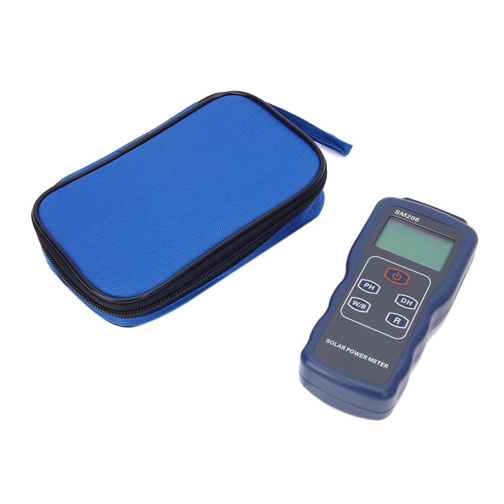 Medidor digital de Radiación de energía solar/del sol LCD (SM206)