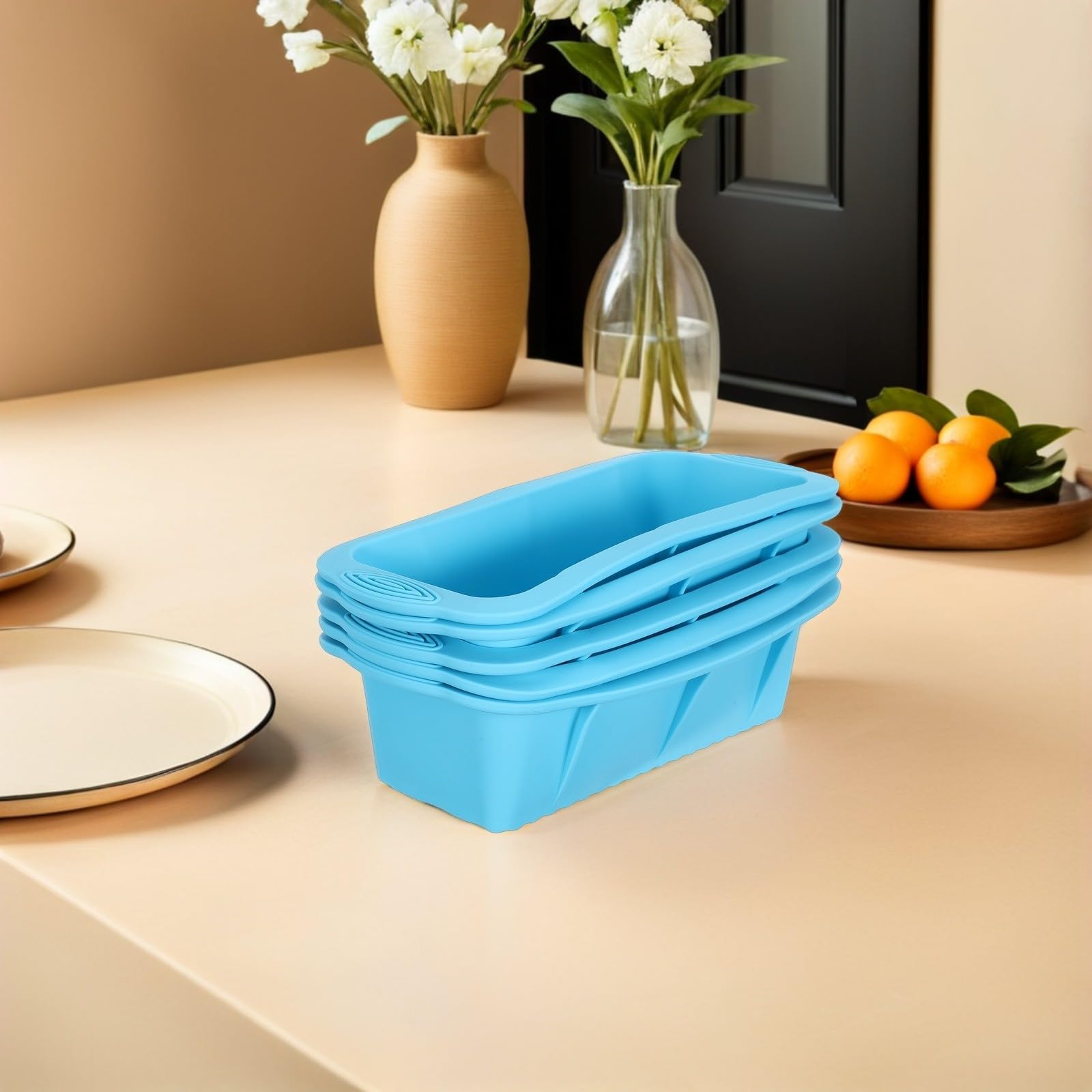 Molde para Barra de Hielo de Silicona Reutilizable, 5 Piezas | Extragrande para Baño de Hielo y Actividad de Verano, Apilable, Liberación Fácil, Grado Alimentario
