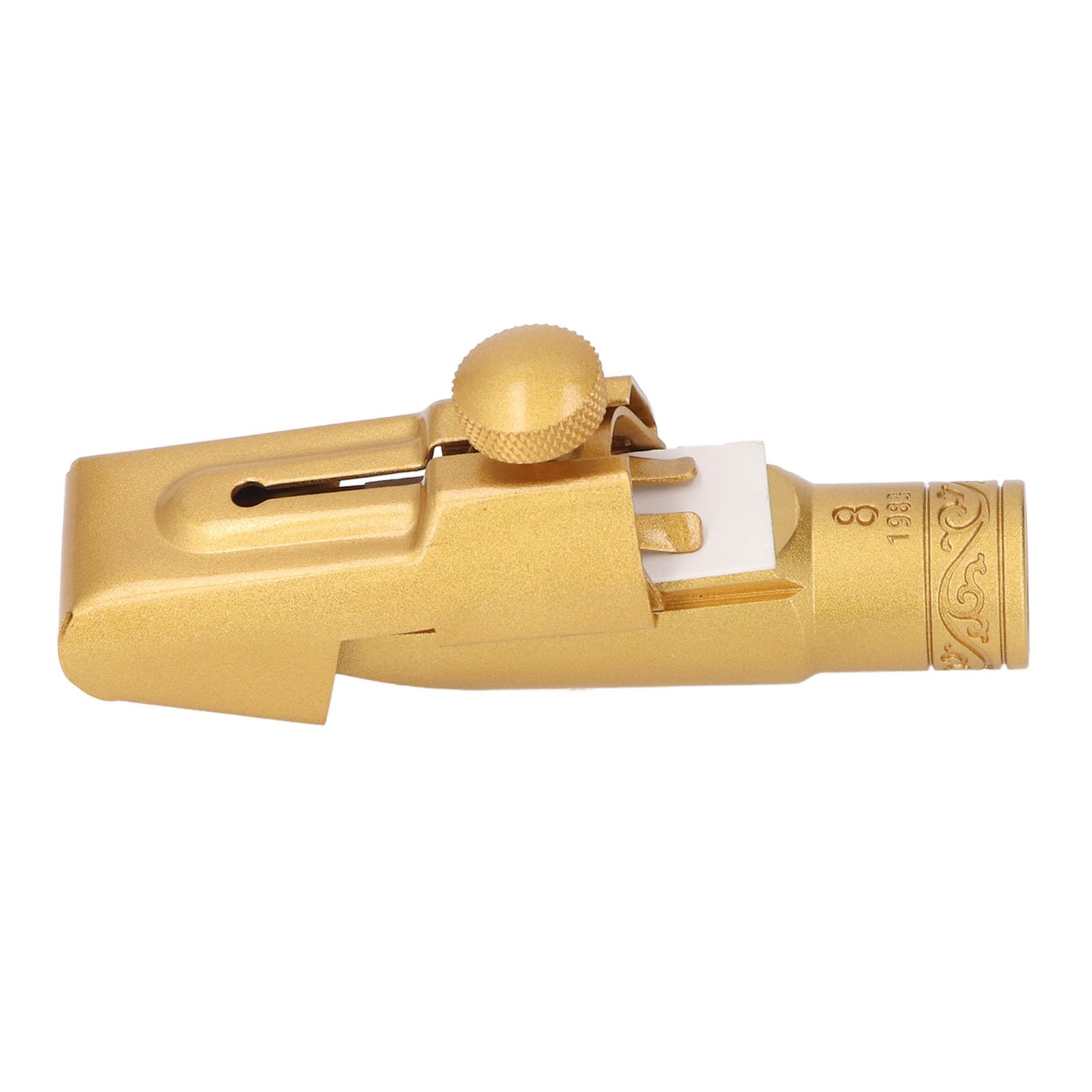 Fabater Bocchino per Sax Soprano Tono Brillante in Ottone Metallo B Piatto 8C di Ricambio per Sassofonisti Principianti e Professionisti