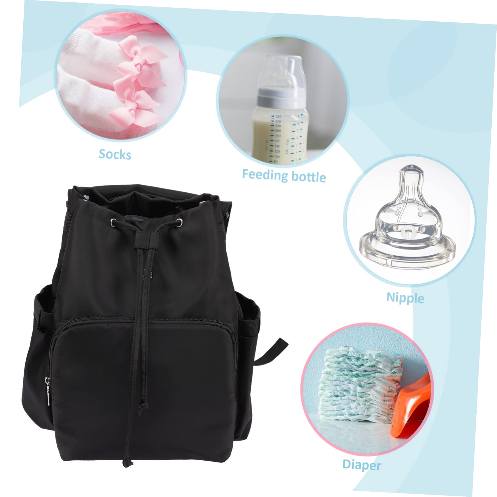 Babytasche-rucksack Windelrucksack Mit Kordelzug Reise-wickeltasche Wickelrucksack Zum Organisieren Von Babybedarf