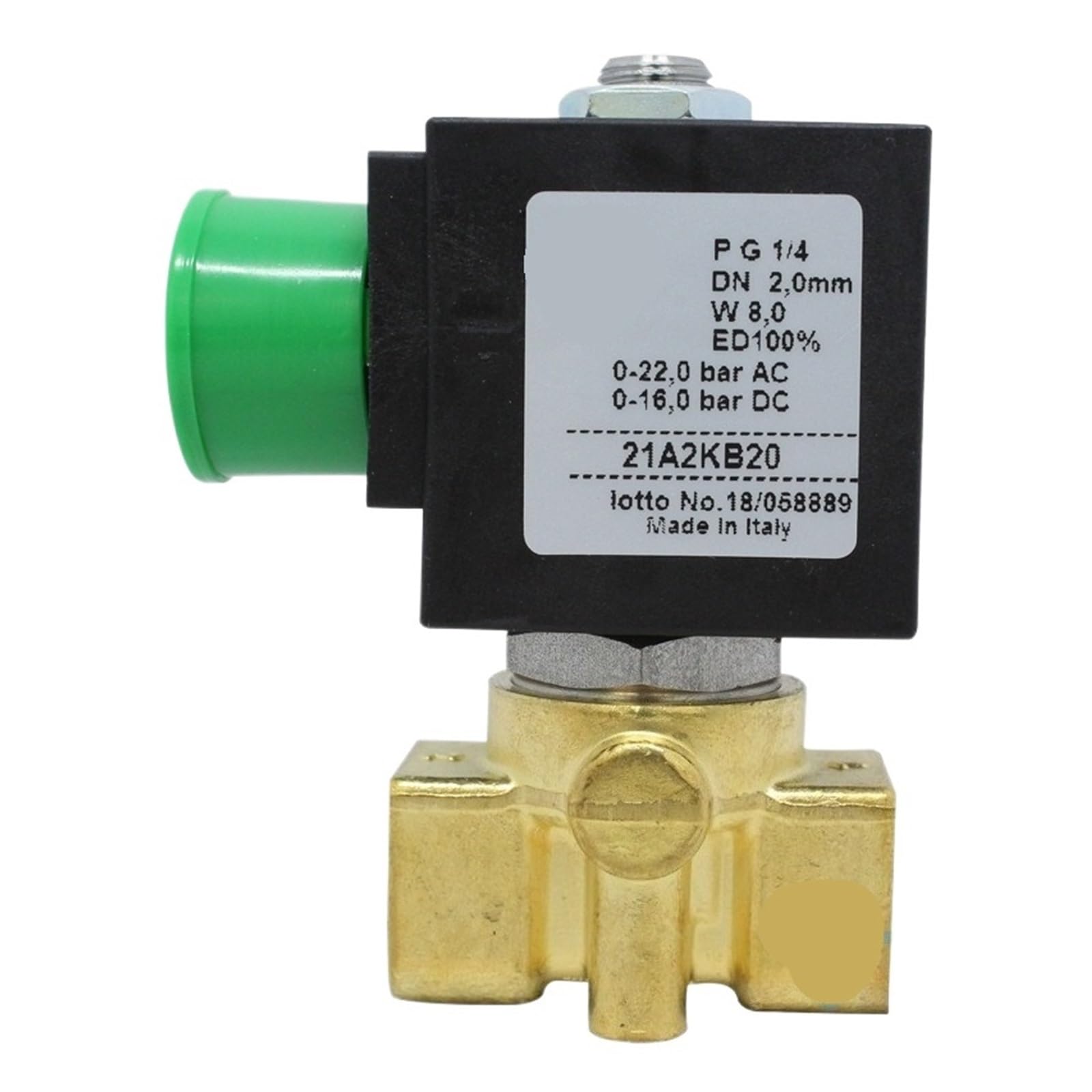 Électrovanne bidirectionnelle 21A2KB20 DN8 pour régulation de fluide AC24V
