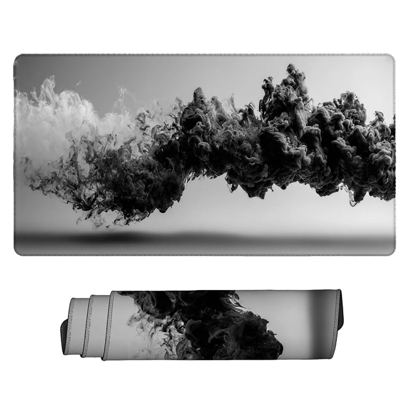 Tappetino Mouse XXL 1000x500mm Grigio Mousepad Astratto Tappetino Scrivania Grande, con base in Gomma Antiscivolo, Impermeabile Sottomano Scrivania per Computer, Ufficio, Accessori Gaming 5-4420b
