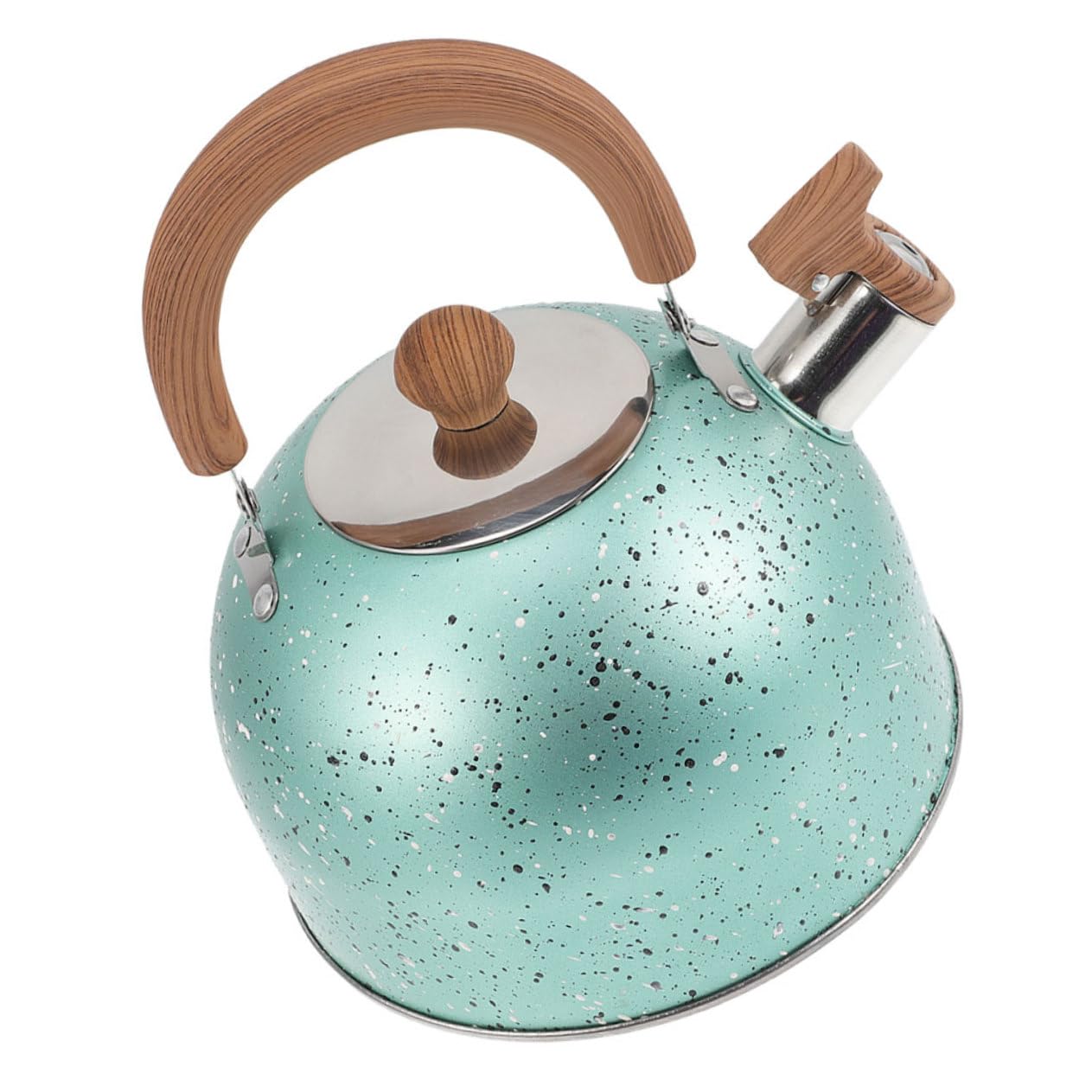 Mipcase Hervidor de Agua Grande de Acero Inoxidable con Base Resistente al Calor, Capacidad de 3 L, Diseño Robusto y Silbato para Uso en Restaurante u Oficina