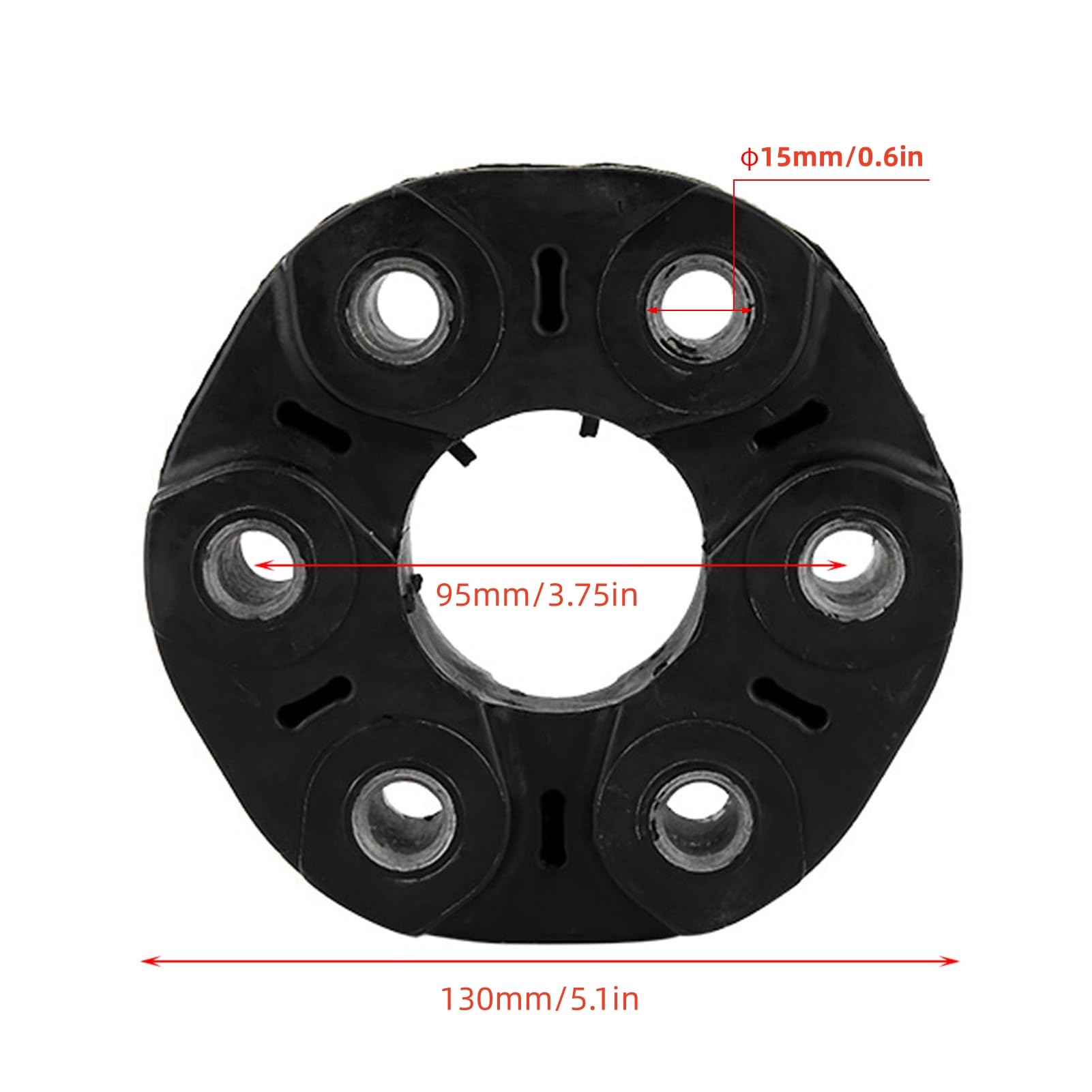 Disco Flessibile Dell'albero di Trasmissione da 95 Mm, 26117511454 Disco del Giunto Flessibile Dell'accoppiamento Flessibile Dell'albero di Trasmissione Adatto Per E46 E36 E39 E34 X5 26111209168