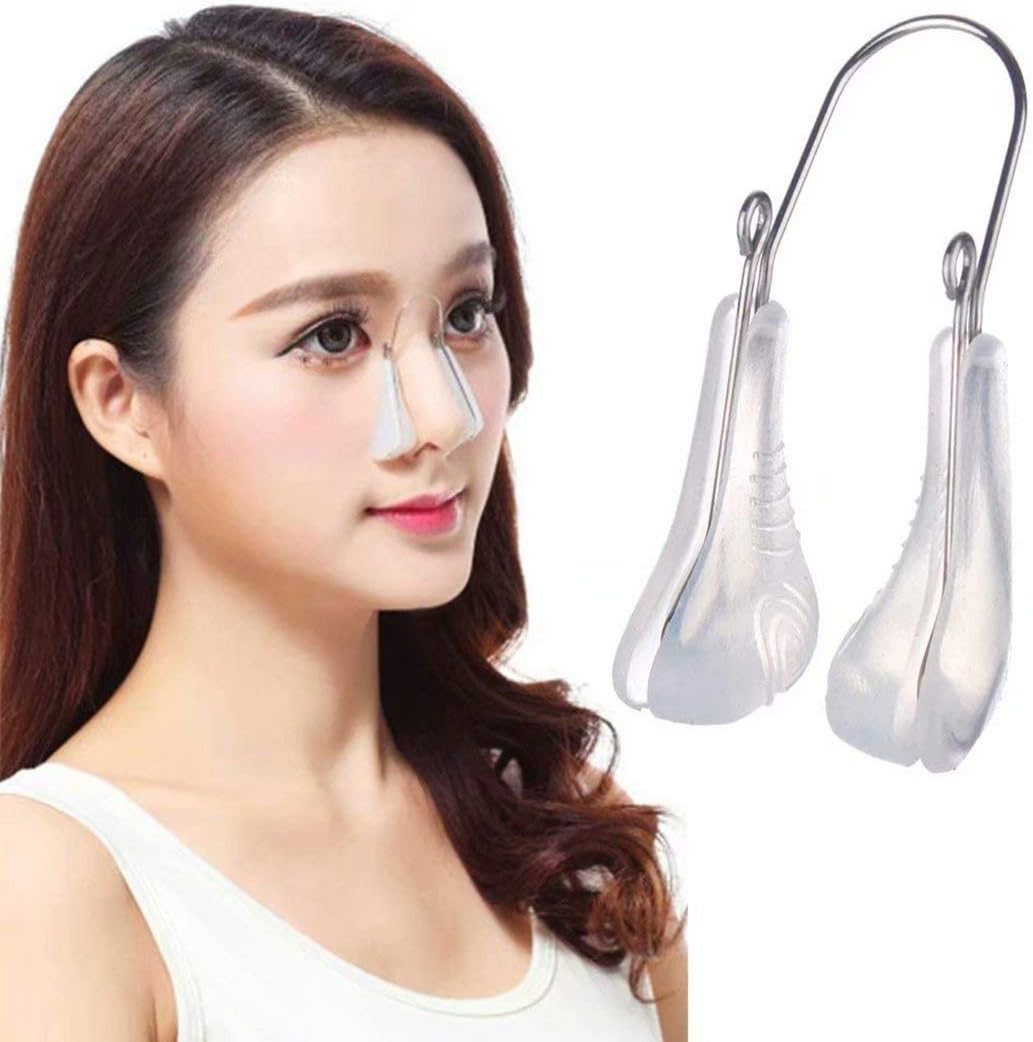 Nose Shaper Nose Slimmer for Wide Nose, Nose Straightener Lifter Shaper Clip for Women Beauty, Magic Thinner Reshaper Makes Nose Smaller without Any Smell, with Soft Silicone