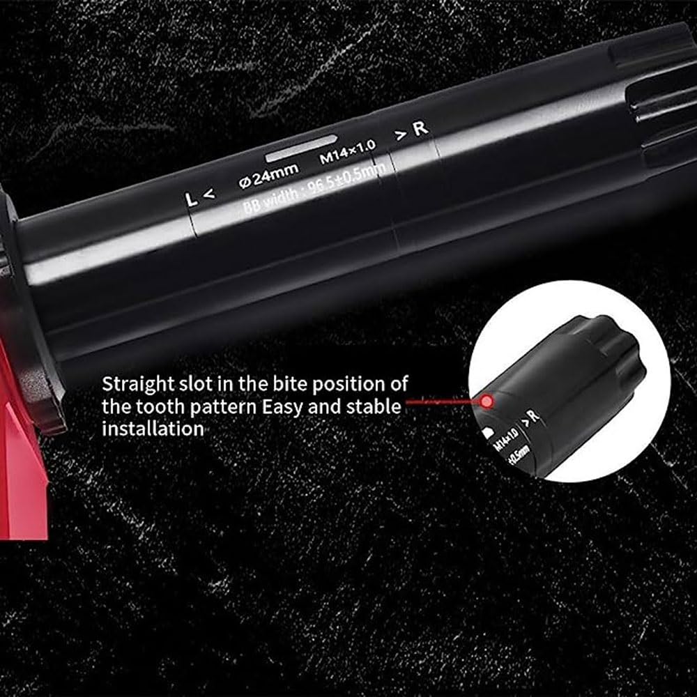 Guarnitura per Bicicletta MTB Compatibile con velocità da 8 a 12 velocità, pedivelle da 170 mm con bulloni per Corona e Movimento Centrale.