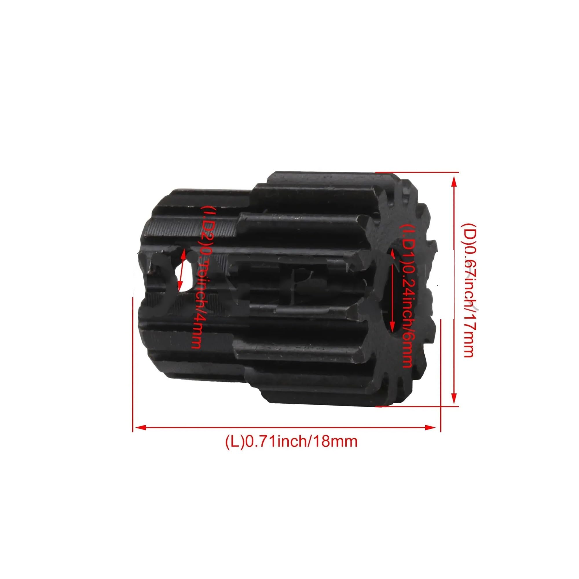 Bevel Gear Pinion Hardware Mechanical 45 Steel 1 Modle 15 Teeth Motor Metal Gear Wheel Industrial Accessories Inner Hole 6mm/8mm(6mm)