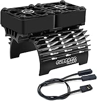 Vista 12 de Ventiladores de refrigeración para motor de automóvil a control remoto, superan el ventilador de motor RC de 1.181 in con disipador de calor