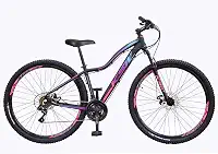 Bicicleta Aro 29 Feminina Urbana KSW MWZA Alumínio – 24 Marchas, Freio a Disco, Suspensão 80mm, Ideal para Cidade e Passeio