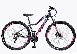 Bicicleta Aro 29 Feminina Urbana KSW MWZA Alumínio – 24 Marchas, Freio a Disco, Suspensão 80mm, Ideal para Cidade e Passeio
