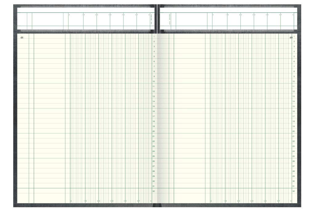 KÖNIG & EBHARDT Spaltenbuch DIN A4, 6 Spalten, 144 Blatt
