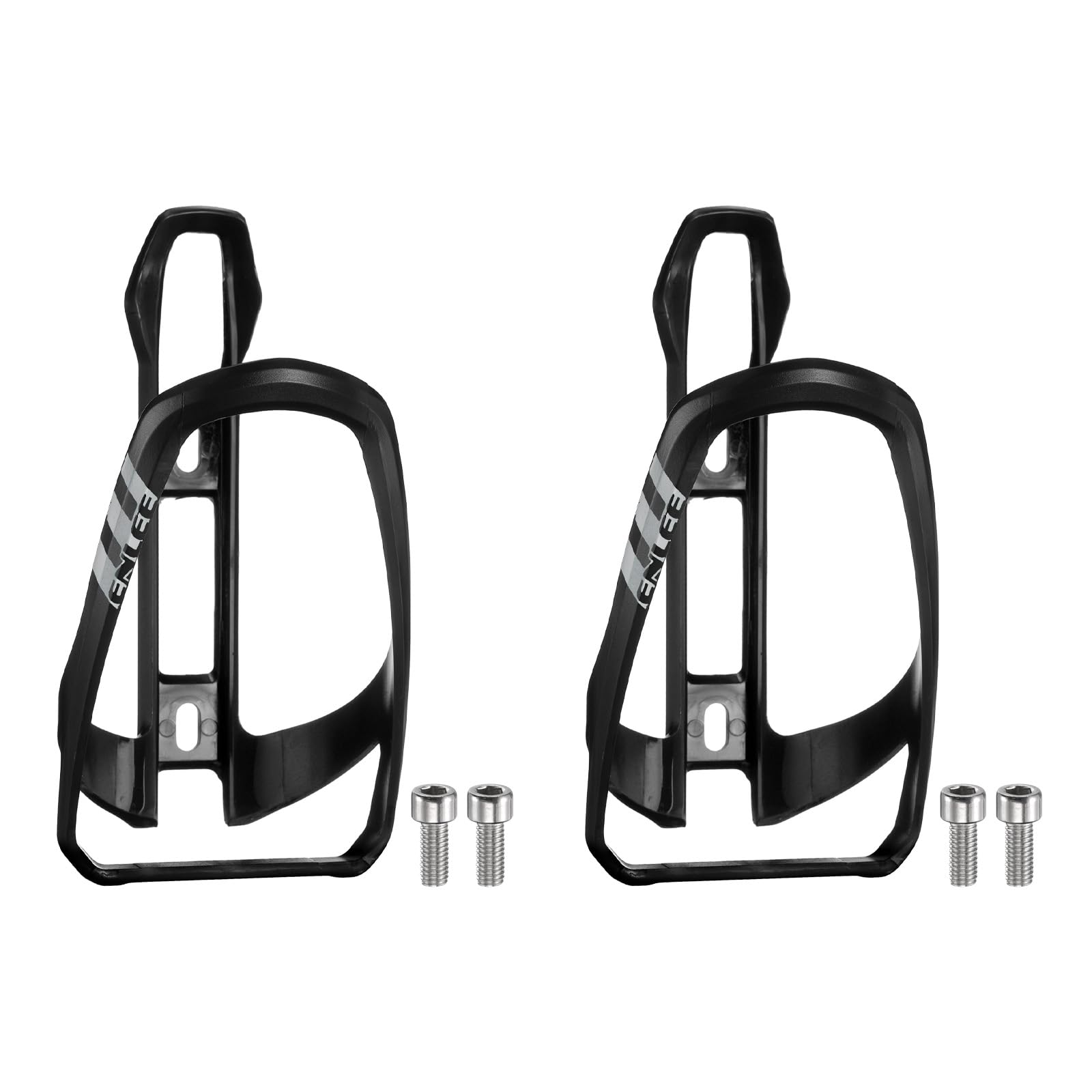 QUARKZMAN 2 Pezzi Portaborracce Per Bicicletta Leggero Universale Gabbia Portabottiglie Per MTB Strada Gravel Caricamento Dalla Parte Superiore Colore Nero