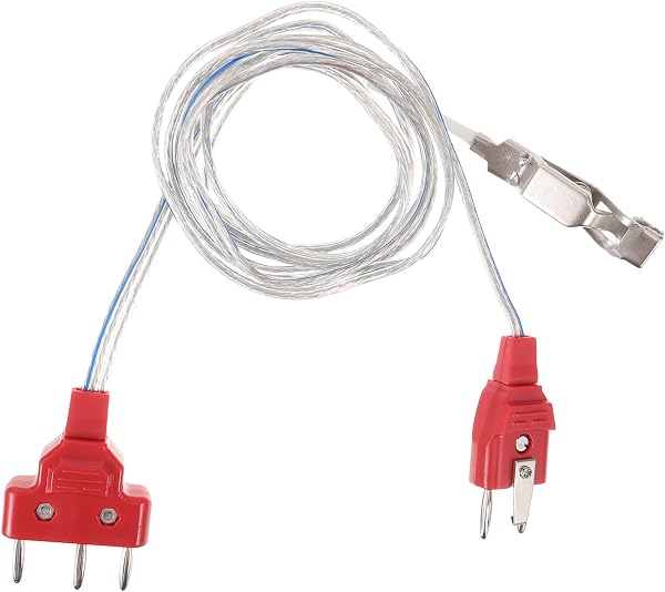 VICASKY Câble de Connexion d'Escrime Rouge pour Fleuret, Fil de Fer Flexible et Résistant, Corde de Corps Professionnelle pour Masque et Protection, Usage Compétition et Entraînement - 1