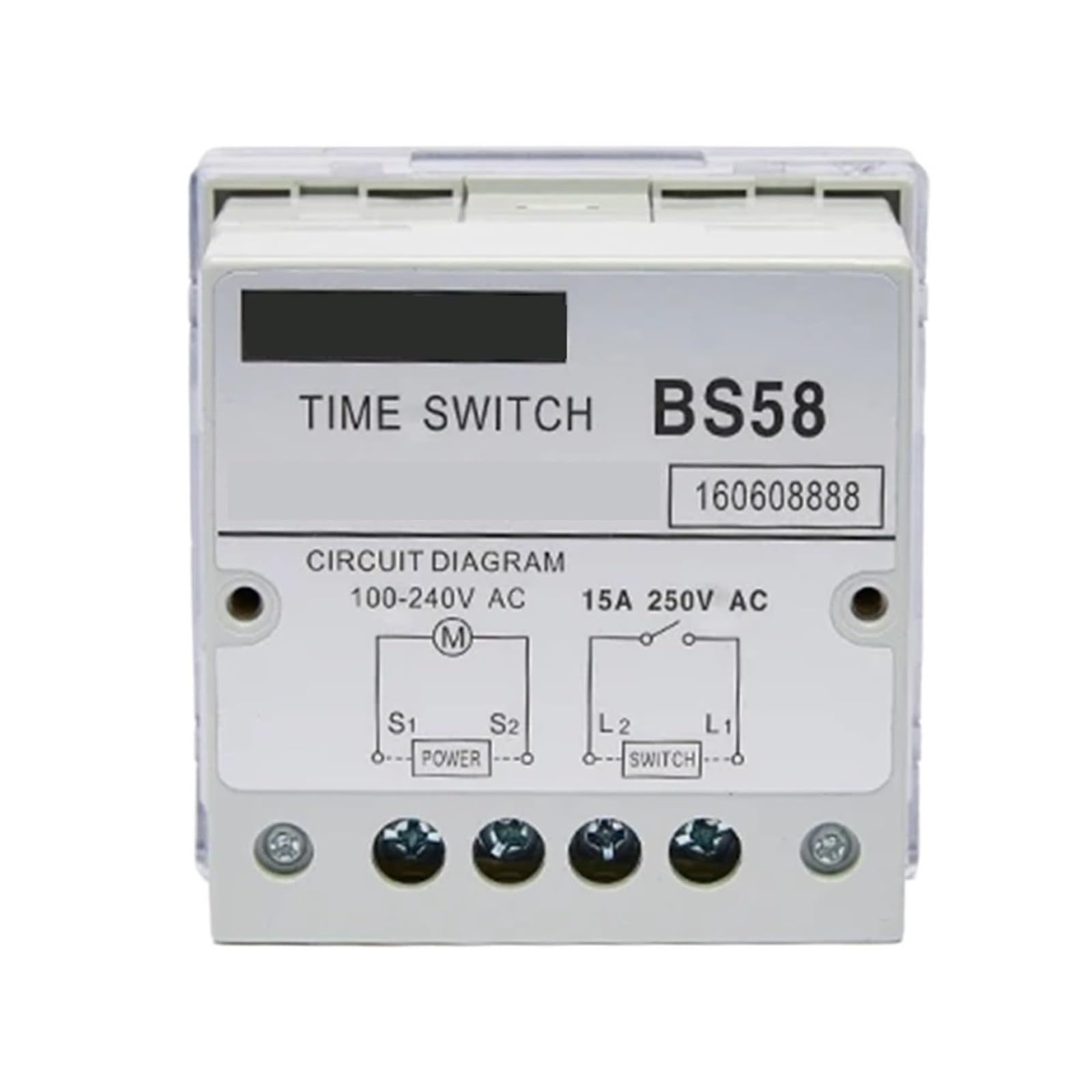 Mini Interruptor de Temporizador mecánico, Temporizador mecánico con 96 Veces de Encendido/Apagado por día Unidad de configuración mínima 15 Minutos (Size : 110v)