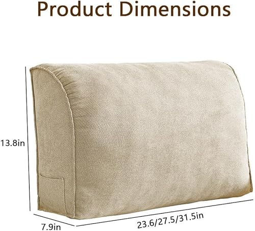 Miniatura 2 de Almohada decorativa para sofá, cojín de respaldo con funda de almohada extraíble para sala de estar, cabecero, almohada de lectura para cama,