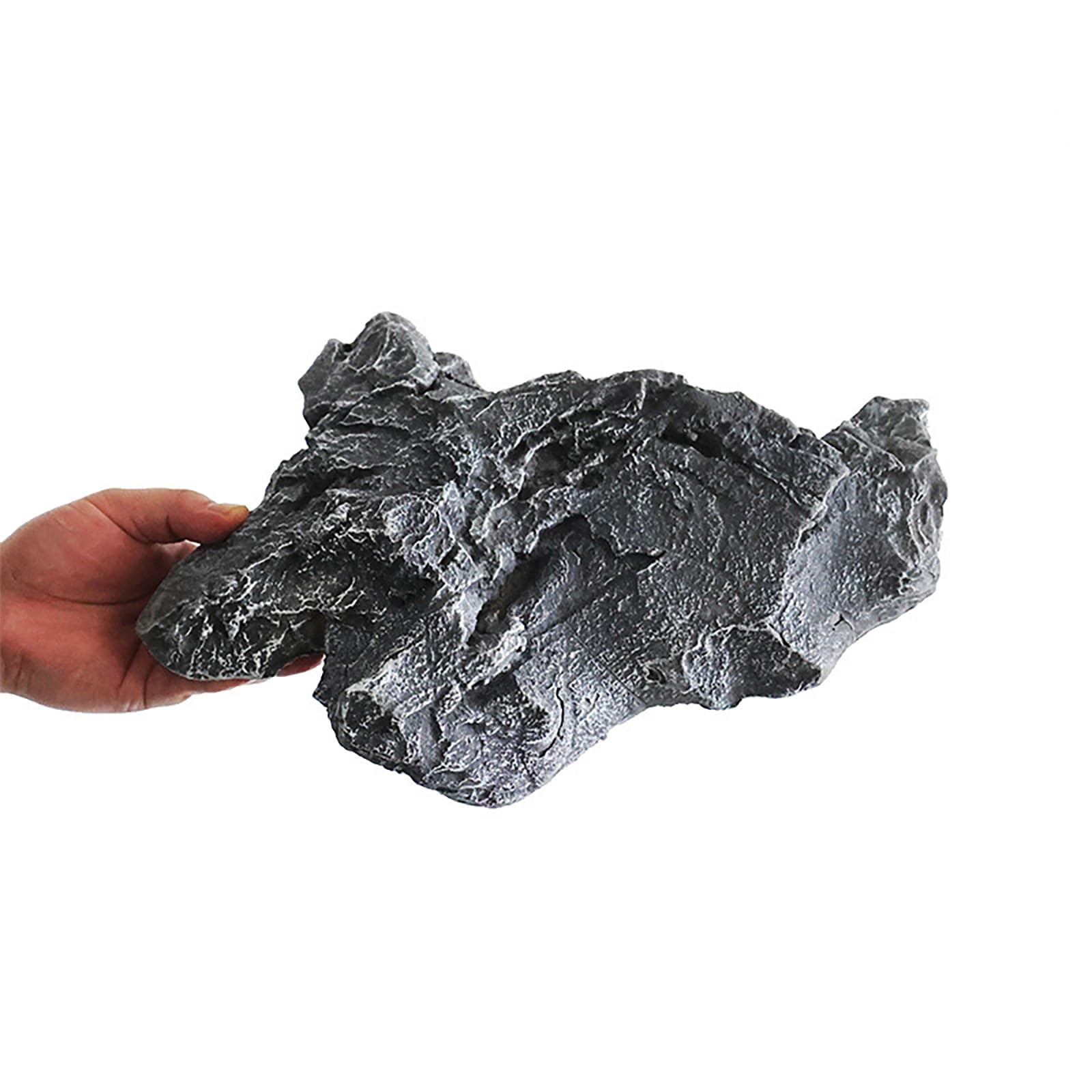 CROWEL Realistico Finto Roccia Decorativa in Schiuma PU Paesaggio Pietra Leggera for Interni ed Esterni Cortile Art(30x19x11cm)
