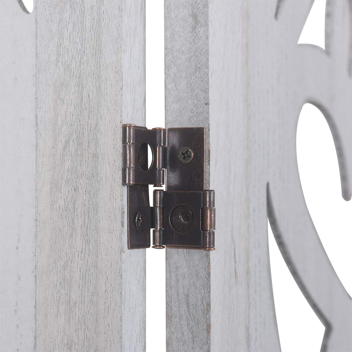 Rose Home Fashion RHF 5.6 ft. Tall Cutout Room Divider,Double Hinged, Folding Room Dividers