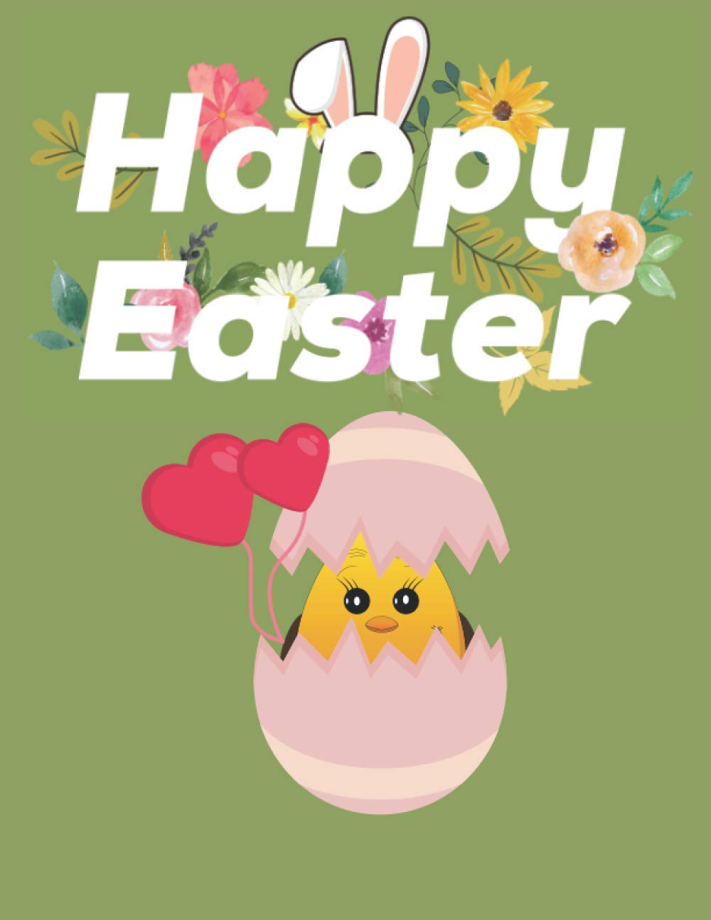 Happy Easter: Alphabet coloring book, Alphabet coloring book for kindergarteners, Easter book, Easter activity books