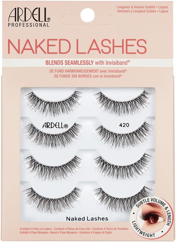 Naked Lashes Multipack - 4 Pairs of False Eyelashes (Style 420)