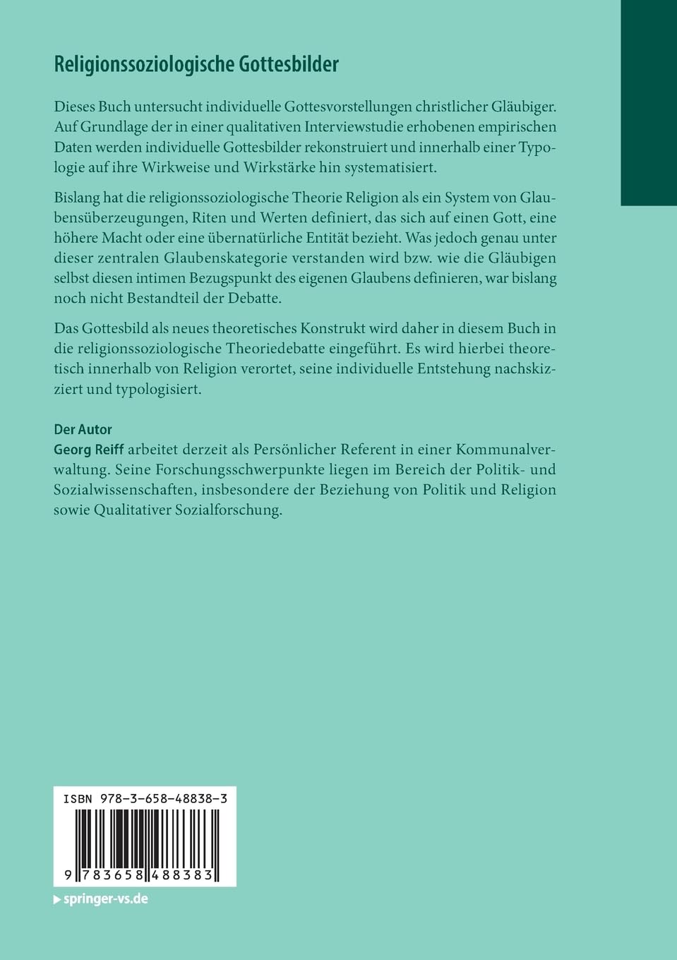 Religionssoziologische Gottesbilder: Theoretische Bestimmung und empirische Typenbildung (Veröffentlichungen der Sektion Religionssoziologie der Deutschen Gesellschaft für Soziologie)