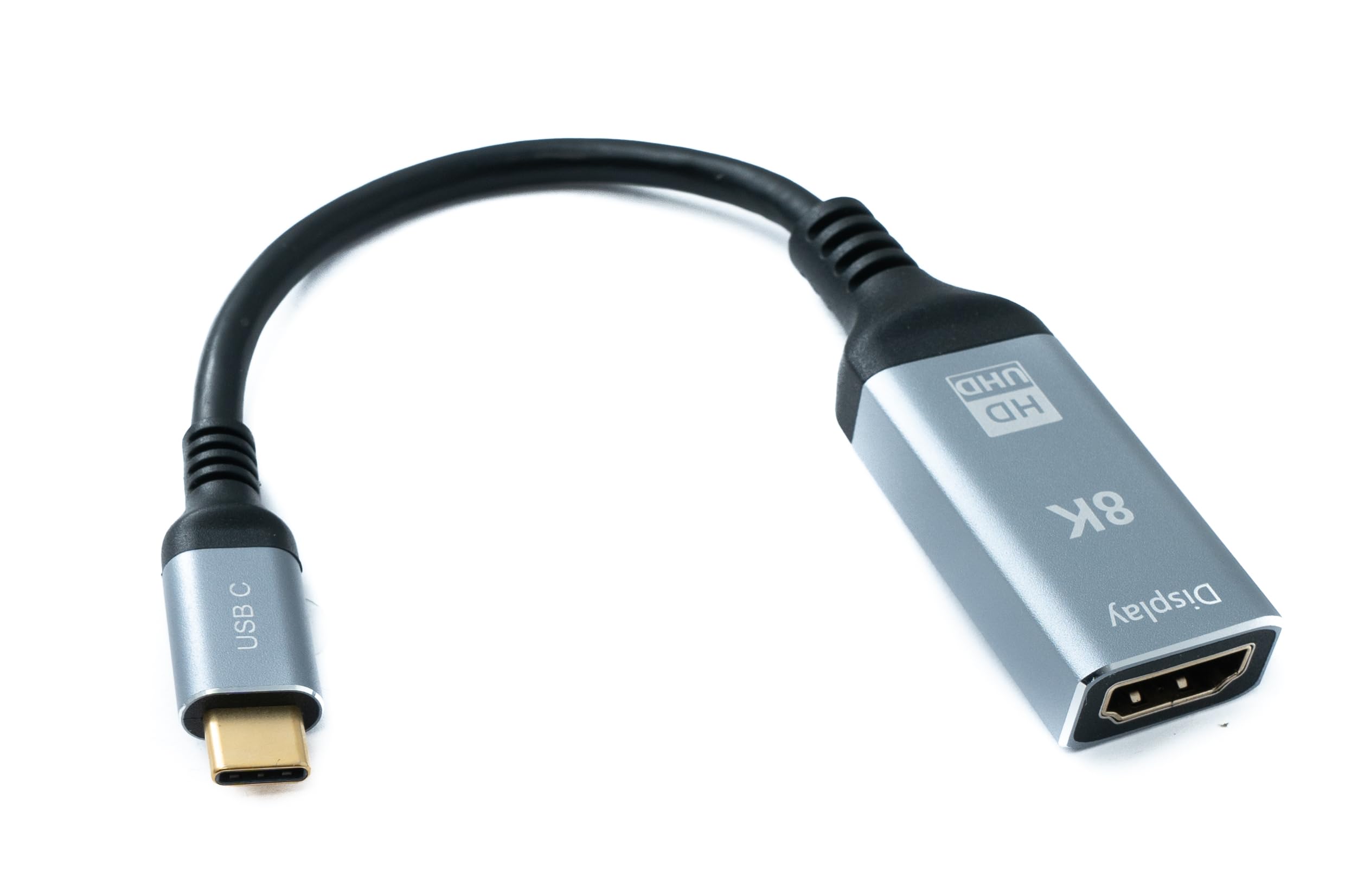 System-S Cable USB 4 de 20 cm Tipo C Macho a HDMI 2.1 estándar Hembra 40 Gbps 240 W USB 4.0 8K 60 Hz UHD 4K