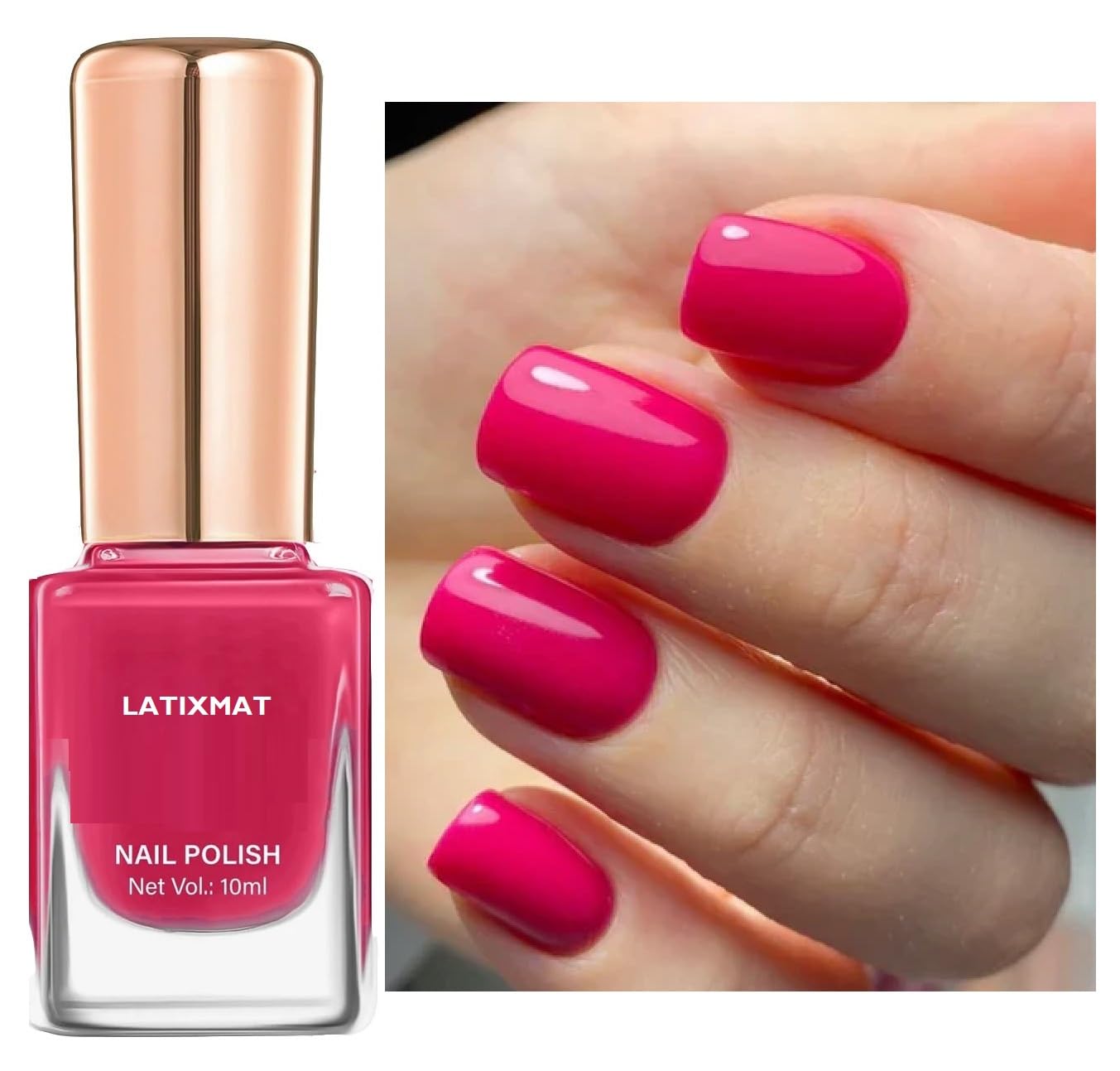 Glossy Gel Finish-Rich Pigmentation | Chip Free-Quick Drying Formula | Long Lasting Nail Polish for Women-image-19