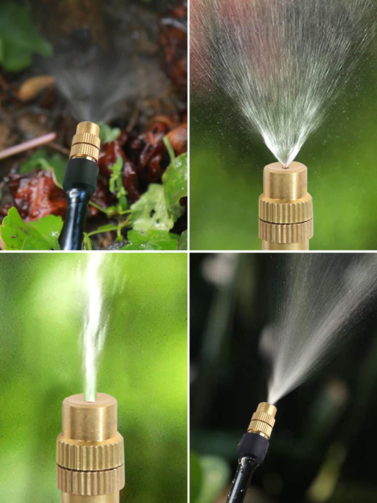TOROKOM Lot de 30 buses d'irrigation réglables - Buse de pulvérisation en cuivre - 4/7 mm - Microarroseur de pulvérisation - Équipement d'irrigation pour serre à légumes