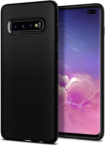 Spigen Liquid Air - Funda diseñada para Samsung Galaxy S10 Plus (2019), color negro mate