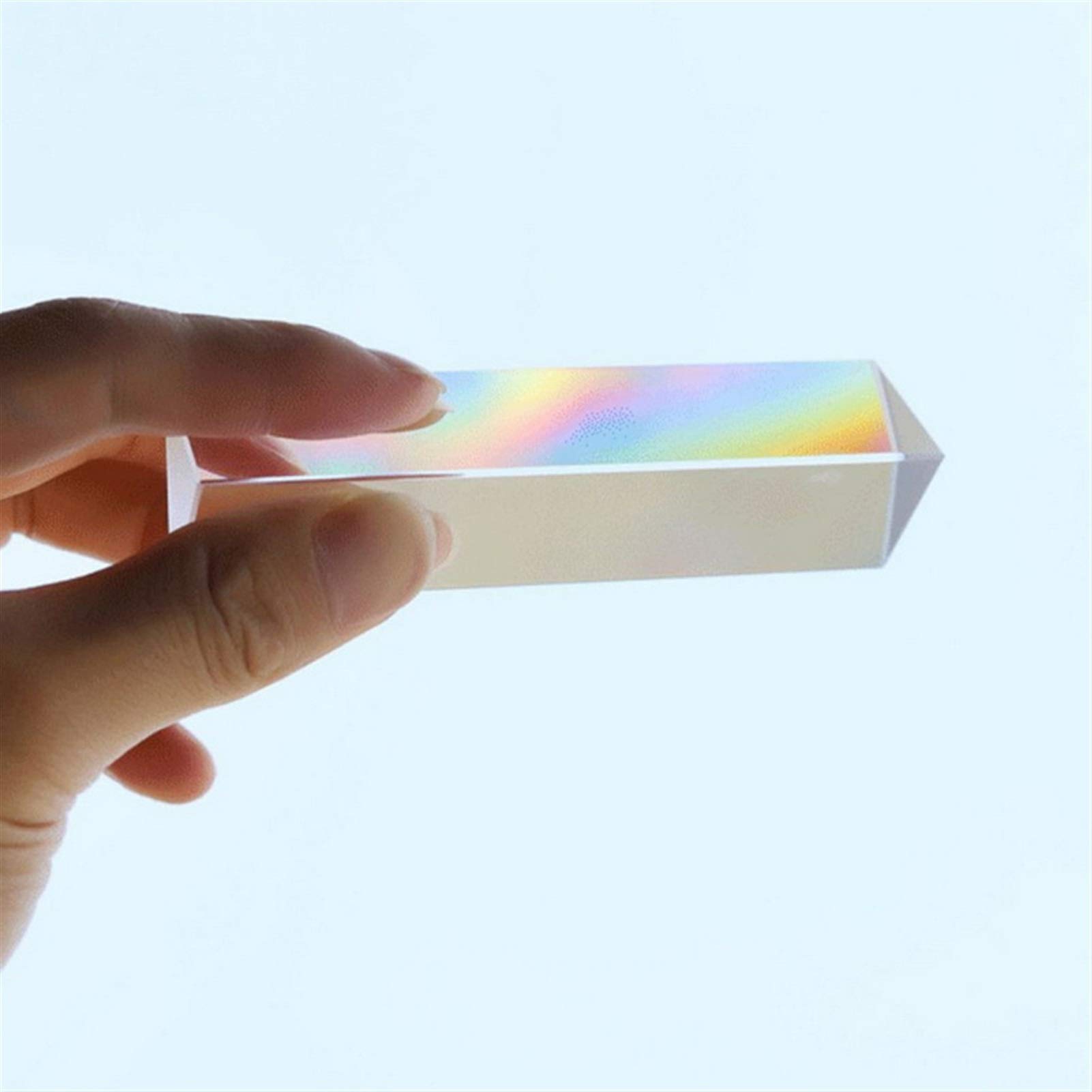 SRY HH-LINGJING, 1pc Glass Triangular Prism for Teaching Light Spectrum Physics Photo Photography Optical Instruments Rainbow experiment