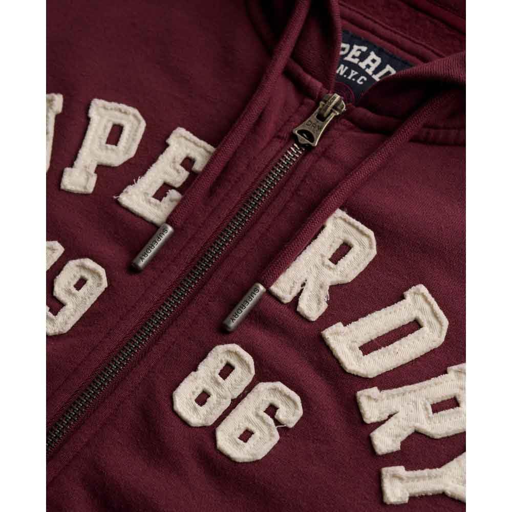 Superdry Athletic Essentials Relaxed Crop Full Zip Sweatshirt XL