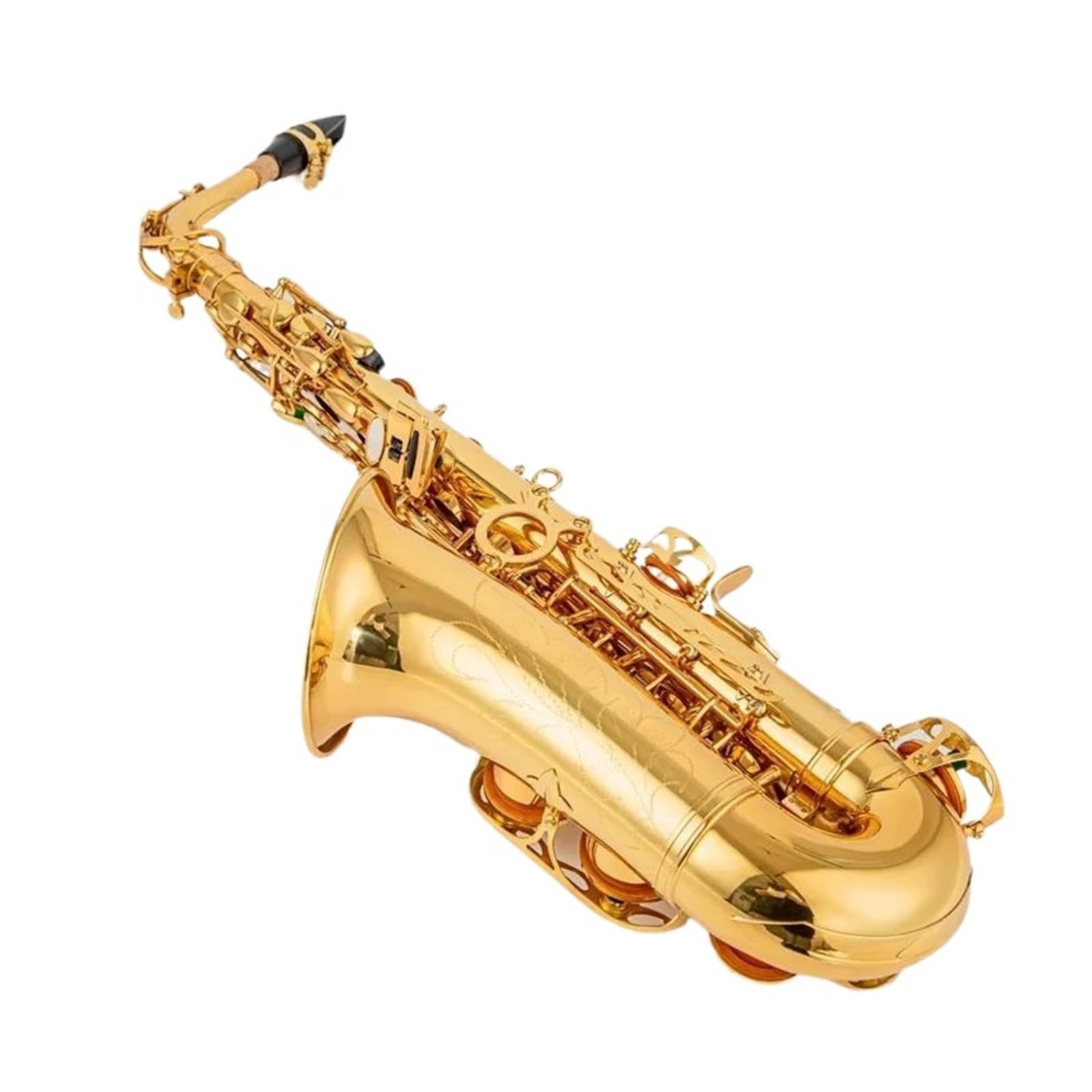 Sassofono Sassofono Contralto Professionale Sassofono Contralto Laccato Oro con Custodia per Ance per Bocchino
