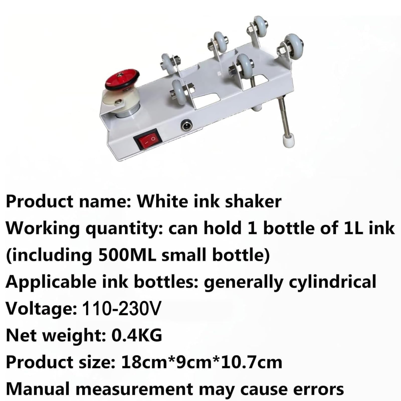 Mezclador Vortex, Agitador De Pintura Modelo, Agitador De Pintura Modelo DIY, Máquina Agitadora De Tinta, 107 Rpm, Puede Contener 1 Botella De Tinta De 1 Litro (incluidas Botellas Pequeñas De 500 Ml)