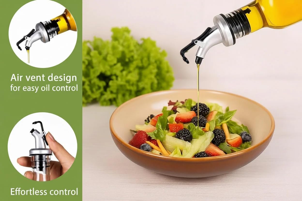 Cuisinox Juego de vinagre con aceite y vinagre, color plateado