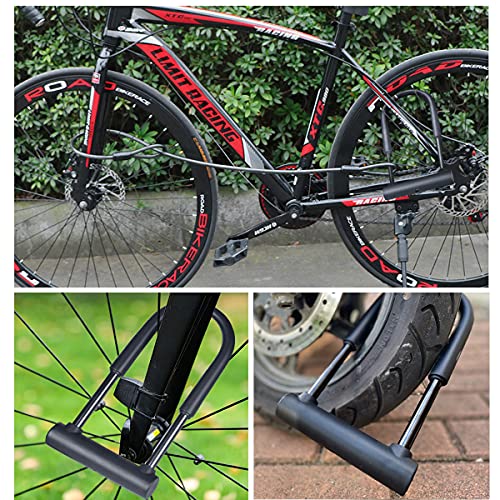 Keabys Large Bike U Lock, U Shape Bicycle U Lock For Motorcycle Wheel,16Mm Bike Locks Heavy Duty Anti Theft For Bike Tire Lock With Keys And Mounting Bracket For Scooter, Road Bike (Big+4Ft) #TOP3
