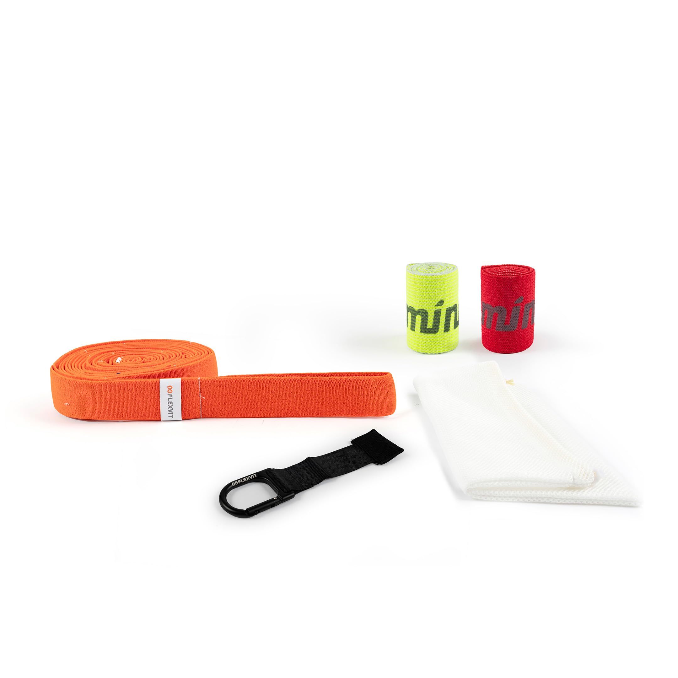FLEXVIT Starter-Set - Fitnessband-Set für Anfänger, Kinder, Jugendliche & Fortgeschrittene | Widerstandsbänder für Ganzkörpertraining, Kraft, Mobilität & Reha | Hautfreundlich & Made in Germany