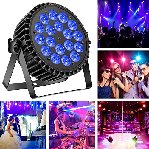 Par Lights Led Stage Lights, U`king 180W Rgbw 4-In-1 Uplights Stage Lighting Effect By Dmx And Sound Activated Control Wash Light For Wedding Parties Church Club Dj Live Show (4 Packs) #TOP5