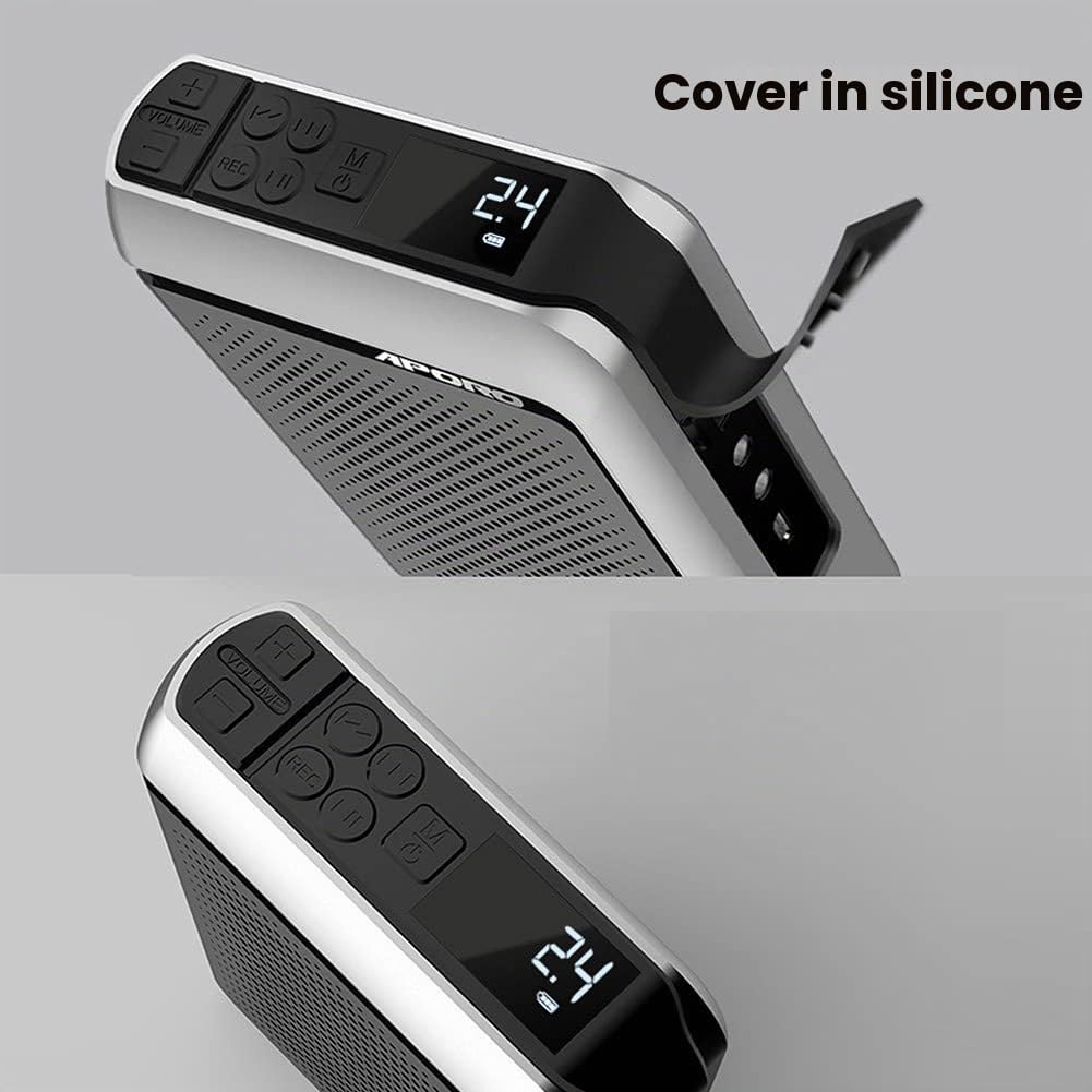 Amplificatore Vocale Senza Fili 30W 2.4G, Sistema PA (4000 mAh) Altoparlante Bluetooth con Microfono Auricolare Wireless per Insegnanti Allenatori Guida Turistica Aula