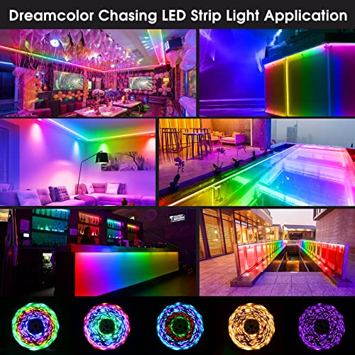 Tira de LED RGB IC 10 metros con control remoto y app miniatura 7