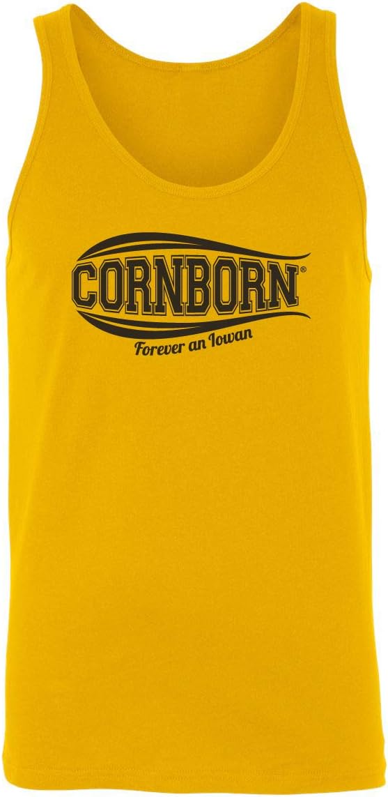 CornBorn Gold Iowa Hawkeyes Tank Tops Unisex Fit - Choose Your Graphic