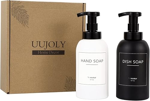 Miniatura 5 de Dispensador de jabón de manos espumoso, tarro de vidrio, dispensador de jabón de espuma para baño y fregadero de cocina, botella de bomba de líquido