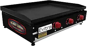 Chapa em Aço para Lanches 80x40 cm – 5 mm de Espessura – Alta Durabilidade e Desempenho – Ideal para Hamburguerias, Food Trucks e Cozinhas Industriais – Distribuição de Calor Uniforme e Resistente