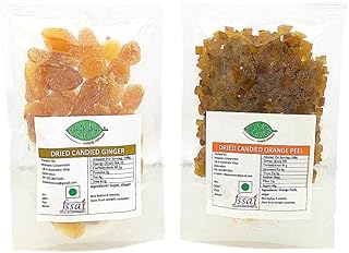 MAAYAA-simple natural Candied Orange Peel & Ginger For Christmas Cakes | Peel 100g Ginger 80g