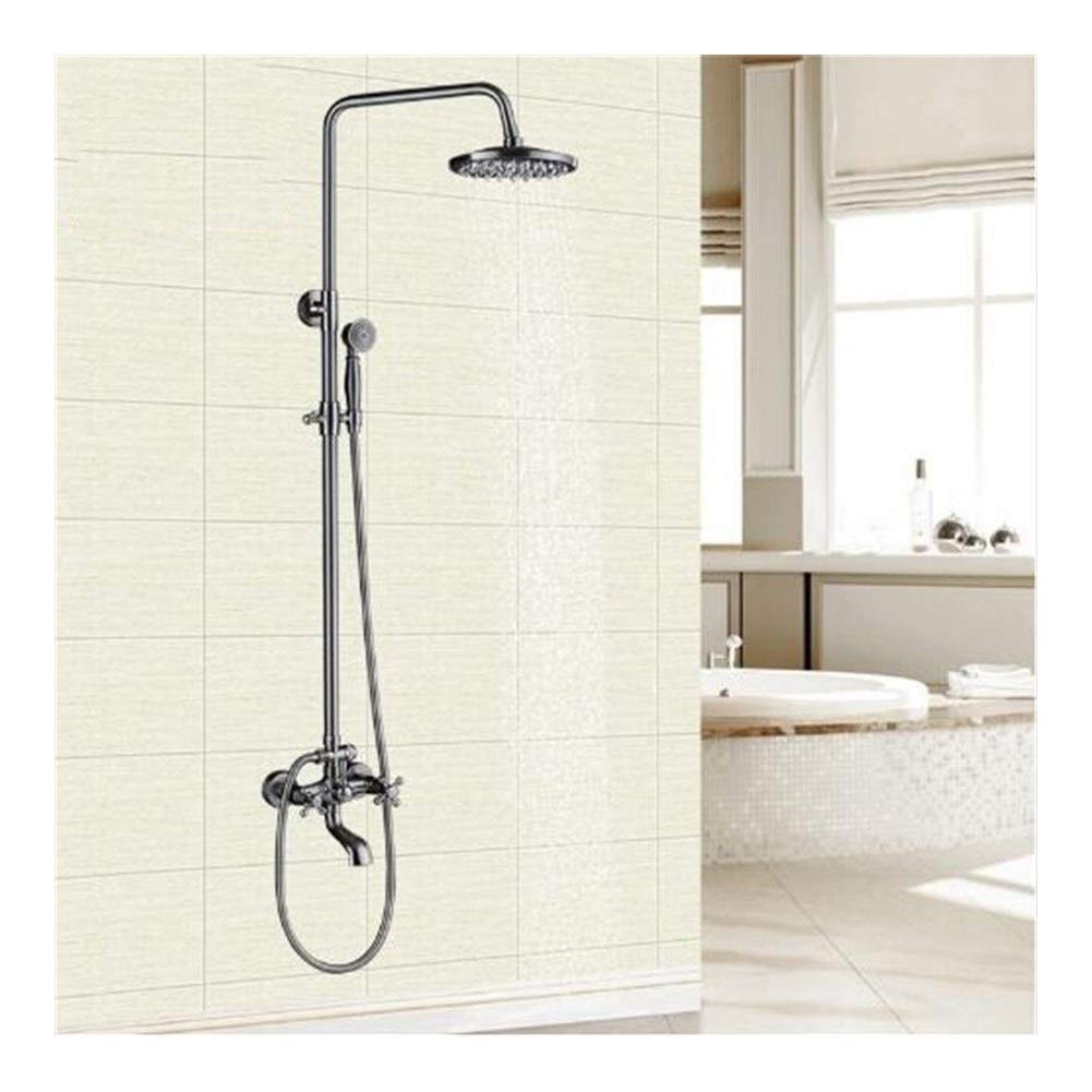 Robinet de douche effet pluie et pommeau à main haute finition pour salle de bain moderne