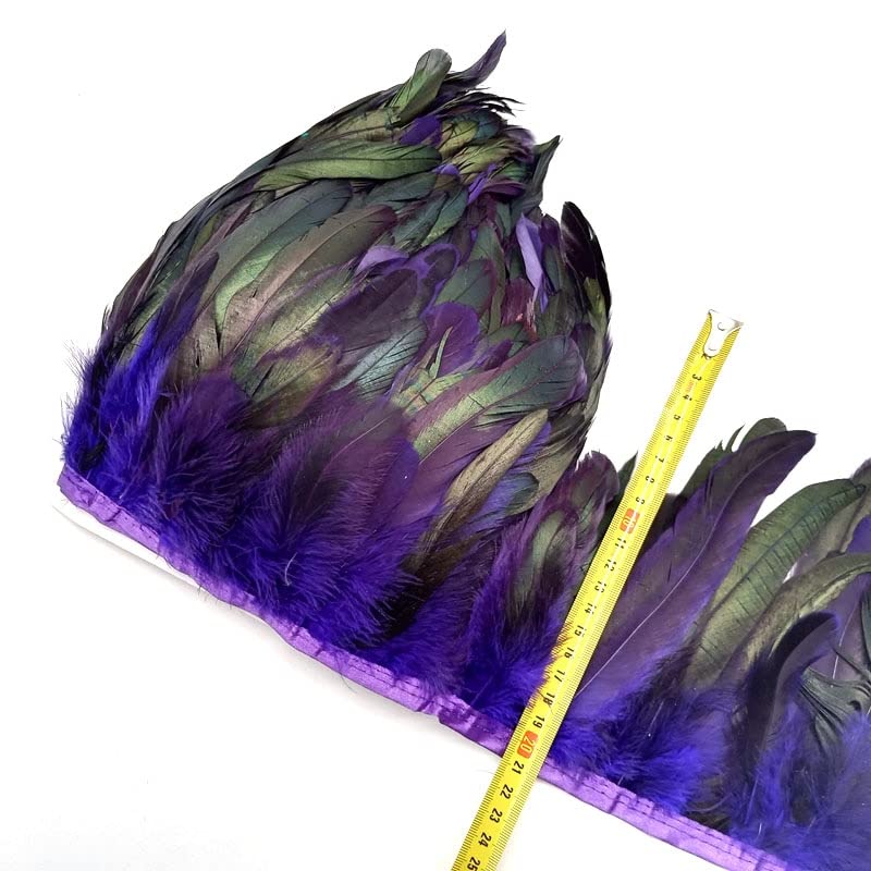 Décoration de mariage plumes de coq violettes pour artisanat et chemins de table