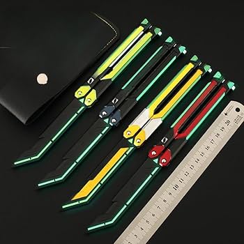 Amazon.co.jp: Hidrrdc バタフライナイフ 練習用 トレーニング用