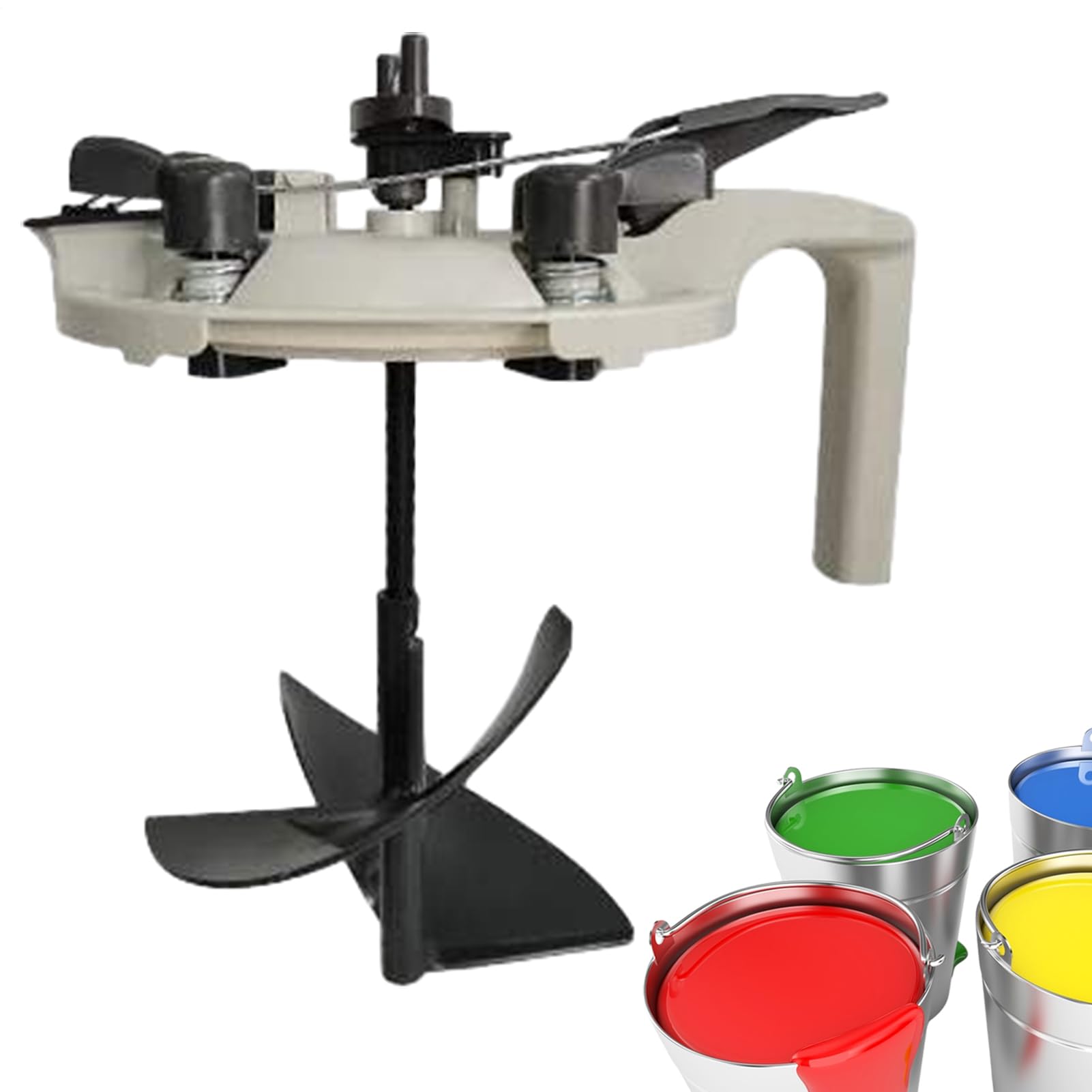 Outil de mélange de peinture de voiture – Bouchon universel pour mélanger la peinture sans goutte | Outil manuel pour pots de 3,5 l, couvercle avec joint, atelier, garage et réparation